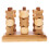 1Set Khaki Schaakbord Educatief En Decoratief 4