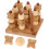 1Set Khaki Schaakbord Educatief En Decoratief 11