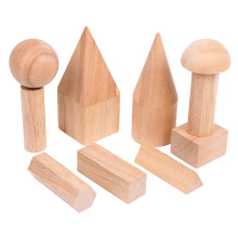 24 Teile Bausteine Aus Holz 3D Formen Spielzeug