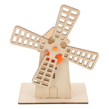 2 Sets Stem Science Modellbaukasten Für Kinder Diy Holz