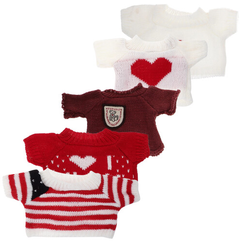 5 Teile Ersatzkleidung Für Bärenpuppen Handgemachte Pullover