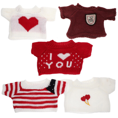 5 Teile Ersatzkleidung Für Bärenpuppen Handgemachte Pullover 1