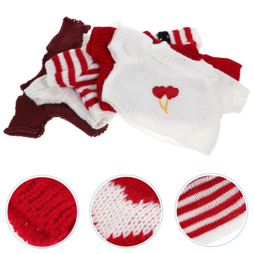 5 Teile Ersatzkleidung Für Bärenpuppen Handgemachte Pullover 2
