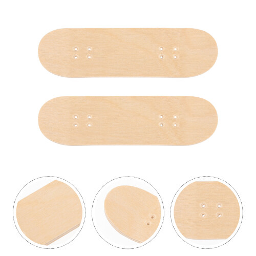 2Stk Holz Fingerboard Mini Skateboard Für Kinder 2