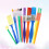 15 Unidades Pincel Mango Plástico Niño Lavable Educación 10