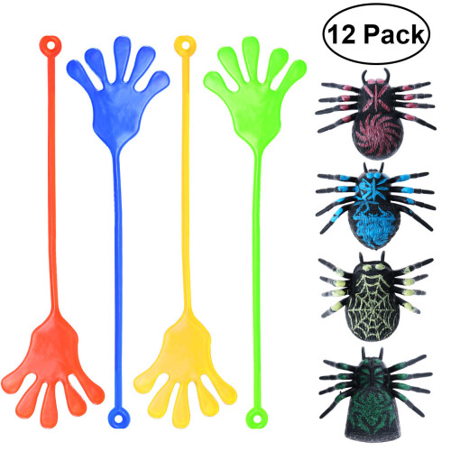Mini Glitzer-Sticky-Hands Und Sticky-Spider Set Für Kinder