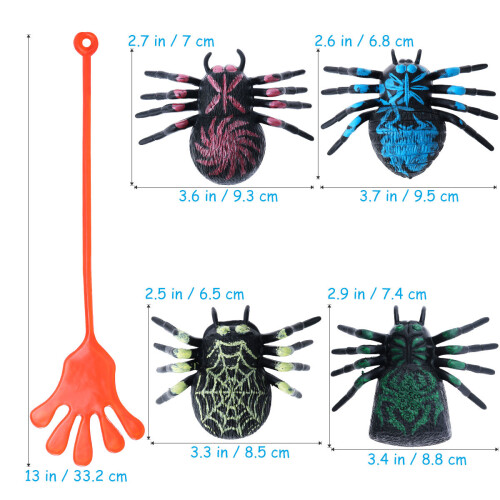 Mini Glitzer-Sticky-Hands Und Sticky-Spider Set Für Kinder 2