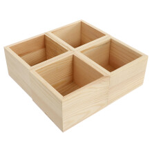 4Stk Holz Geschenkverpackungsboxen Ohne Aufbewahrungsboxen