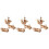 9Sets 3D Holzpuzzleteile Kinder Spaß Lernspielzeug Hellbraun 4