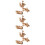 9Sets 3D Holzpuzzleteile Kinder Spaß Lernspielzeug Hellbraun 8