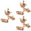 9Sets 3D Holzpuzzleteile Kinder Spaß Lernspielzeug Hellbraun 6