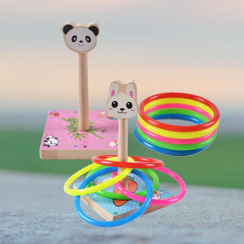2 Set Mit Tier-Wurfringe-Spielzeug Für Kleinkinder 2