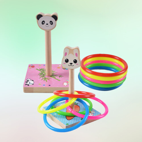 2 Set Mit Tier-Wurfringe-Spielzeug Für Kleinkinder 1