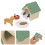 5 Juegos De Casa Miniatura Para Perro Con Y Comida 11