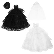 2 Unidades Vestido De Boda Para Encaje Y Negro