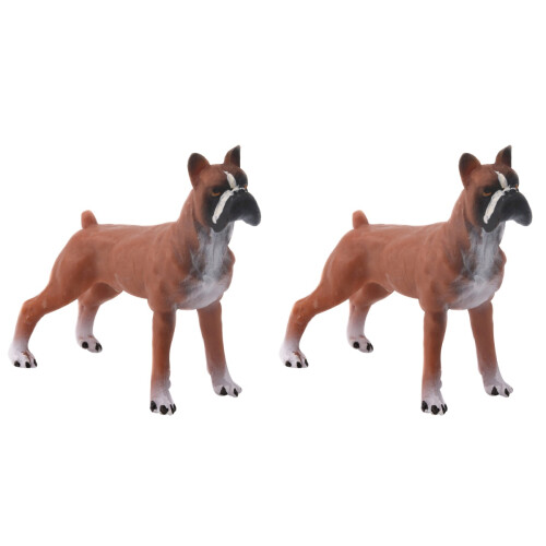 2 Pièces Chien En Plastique Décoration Bureau 1