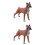 2 Pièces Chien En Plastique Décoration Bureau 5