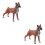 2 Pièces Chien En Plastique Décoration Bureau 6