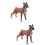 2 Pièces Chien En Plastique Décoration Bureau 7
