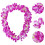 Collier De Fleurs En Pour Danse Hawaïenne Violet 10