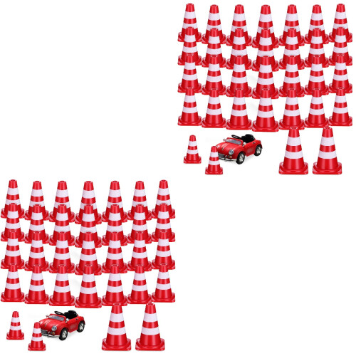 60Pièces Petits Cônes De Rouges Pour Pistes Modèles 2