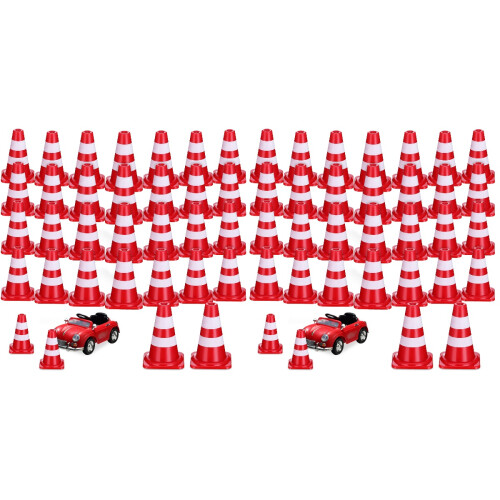 60Pièces Petits Cônes De Rouges Pour Pistes Modèles 1