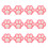 12 Pièces Dessus De Crayon Motif Chat Pince Silicone 10