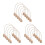 15 Unidades De Croquet Con Base Madera 10