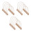 15 Unidades De Croquet Con Base Madera 5