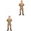 2 Pièces Figurine Soldat Pour Bac À Sable Décoration Mini 5
