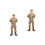 2 Pièces Figurine Soldat Pour Bac À Sable Décoration Mini 6