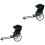 2Pcs Simulation Jinrikisha Model Retro Desktop Decoration 3