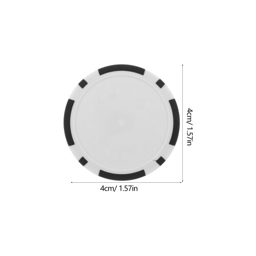 50Pcs Plastic Poker Chips Round Colored Game Counters 2