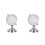 2Pcs Mini Rotatable Glass Globe With Stand For Home Office Decor 8