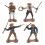 16 Figurines Miniatures De Cowboy Pour Décorations Et Collections 1