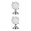 2Pcs Mini Rotatable Glass Globe With Stand For Home Office Decor 9