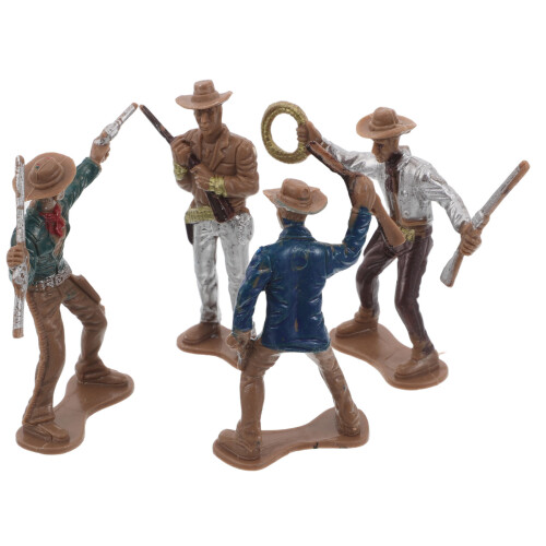 16 Figurines Miniatures De Cowboy Pour Décorations Et Collections 1