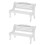 2Pcs Mini Diy Wooden Bench For Figurine Display 7