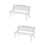 2Pcs Mini Diy Wooden Bench For Figurine Display 9