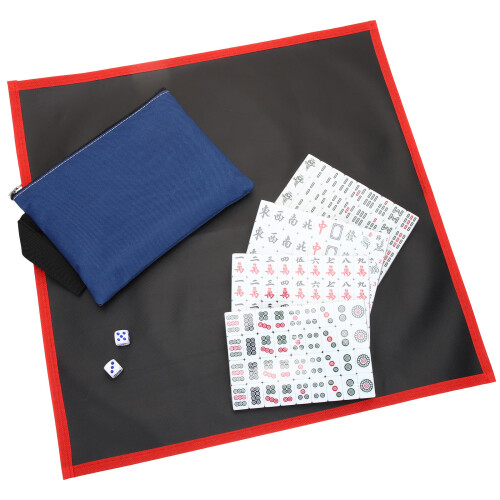 1 Set De Mini Tuiles De Mahjong Portable Chinois