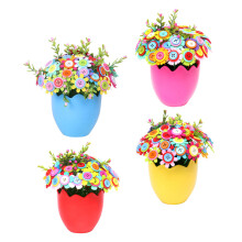 4 Pièces Kit Fleurs Enfants Bricolage Boutons Loisirs