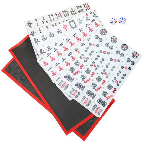 1 Set De Mini Tuiles De Mahjong Portable Chinois 2
