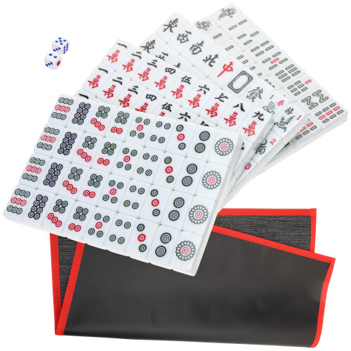 1 Set De Mini Tuiles De Mahjong Portable Chinois 1