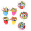 4 Pièces Kit Fleurs Enfants Bricolage Boutons Loisirs 6