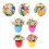 4 Pièces Kit Fleurs Enfants Bricolage Boutons Loisirs 7