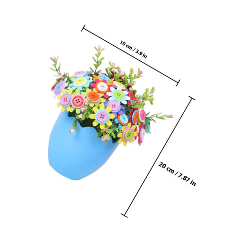 4 Pièces Kit Fleurs Enfants Bricolage Boutons Loisirs 1