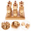 Ensemble De Jeu D'Échecs En Bois 3D Plateau Jouet Éducatif 5