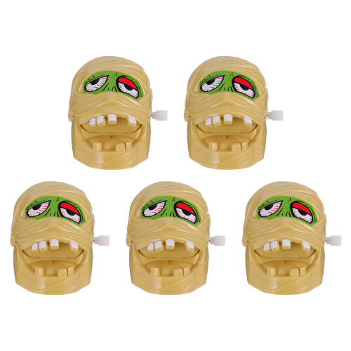 15 Pcs Halloween Wind Mummy Clockwork Toy