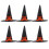 30 Pcs Felt Witch Hats Halloween Decorations Wizard Hat Bottle Caps 3