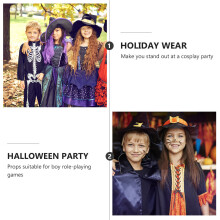 2 Pcs Halloween Kings Hat Indian Prince Arab Headwear For Party